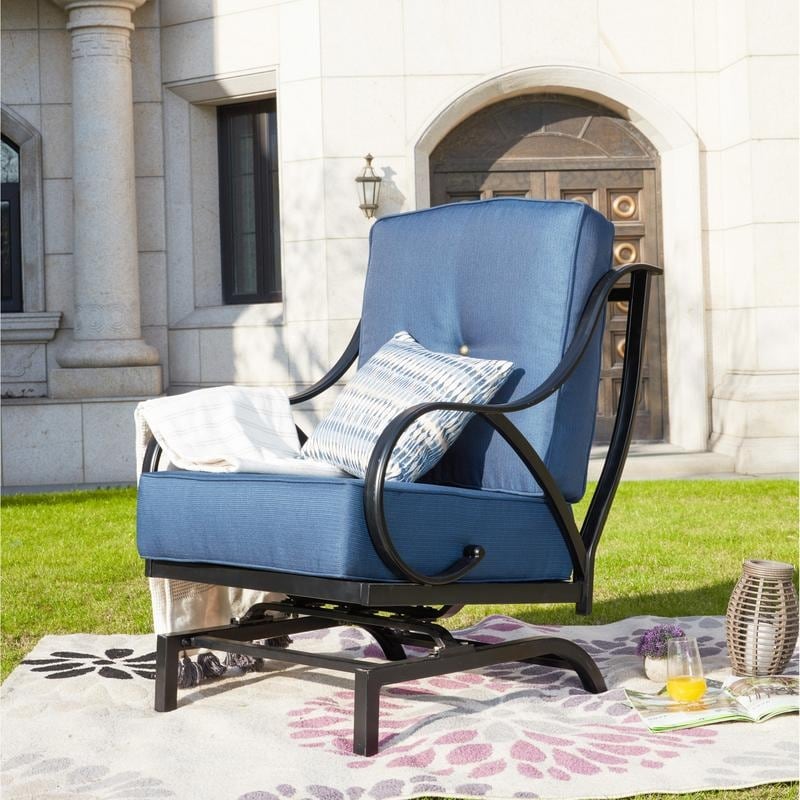 Patio Festival Outdoor Cushioned Rocking Motion Chair On Sale