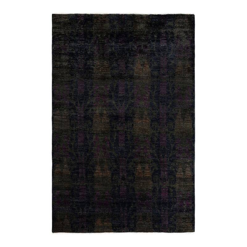 Overdyed, One-of-a-Kind Hand-Knotted Area Rug - Brown - 6' 0" x 9' 2"