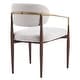 preview thumbnail 9 of 13, Christopher Knight Home - GlamCore Modern Upholstered Metal Base Dining Chairs with Gold Accents