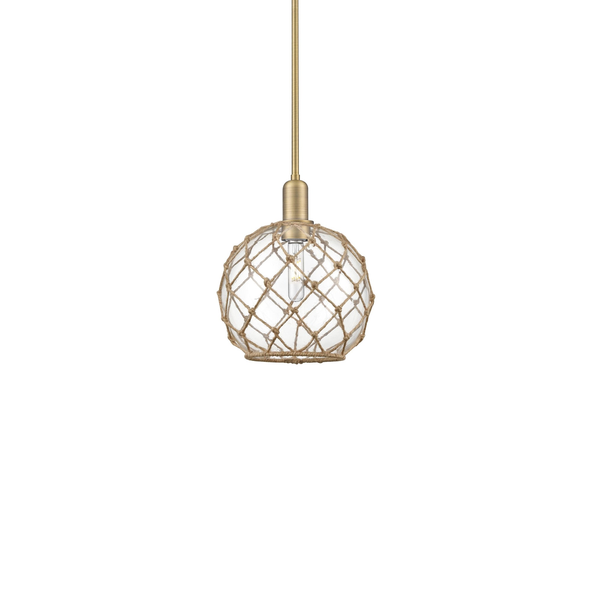 Innovations Lighting 716-1S-13-10 Farmhouse Rope Pendant Farmhouse
