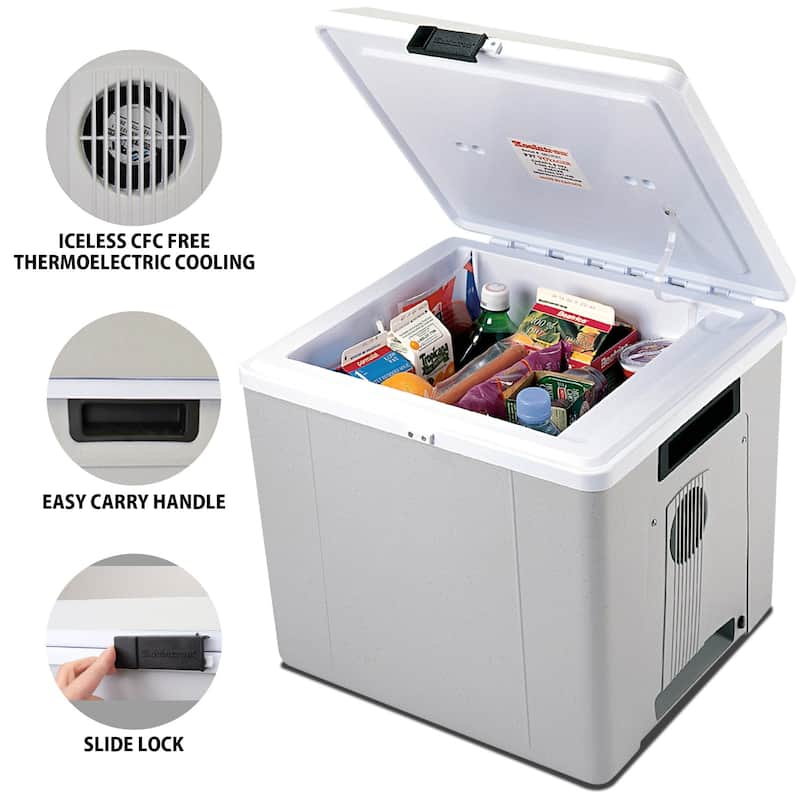 Koolatron Thermoelectric Iceless 12V Cooler/Warmer 29 qt (27 L) w/ DC Cord, Made in North America