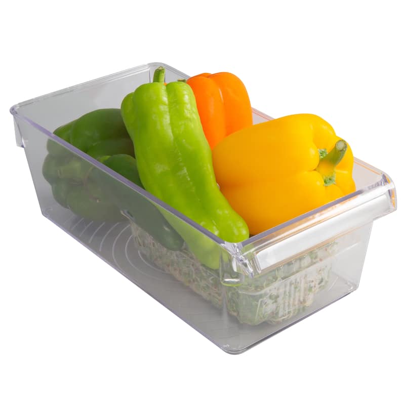 Kitchen Details 2 Pack Medium Refrigerator Storage Bins - 11.5"x 6"x 4"
