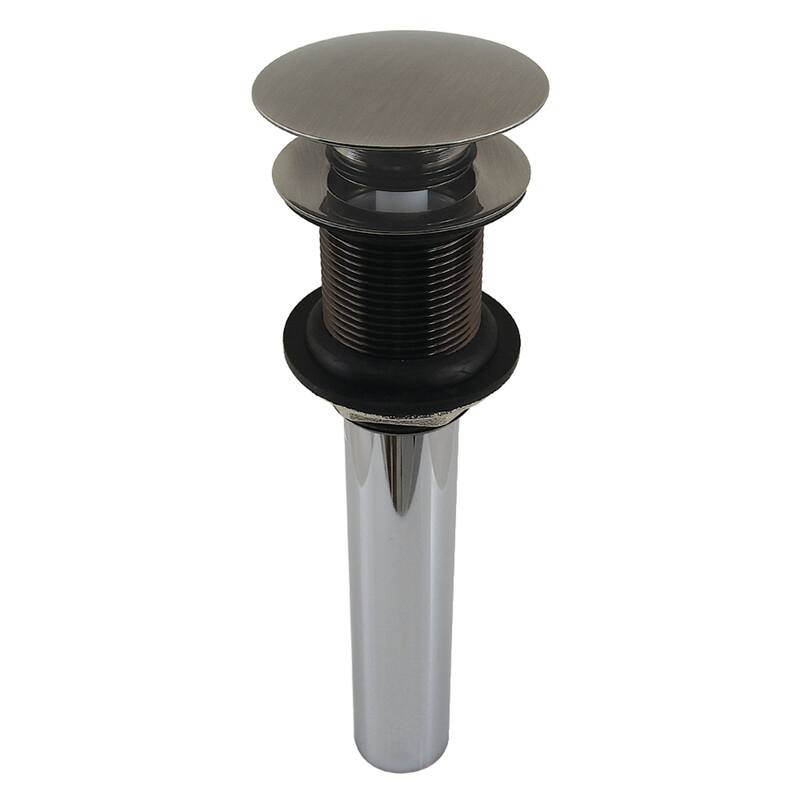 Trimscape Push Pop-Up Drain without Overflow - Black Stainless