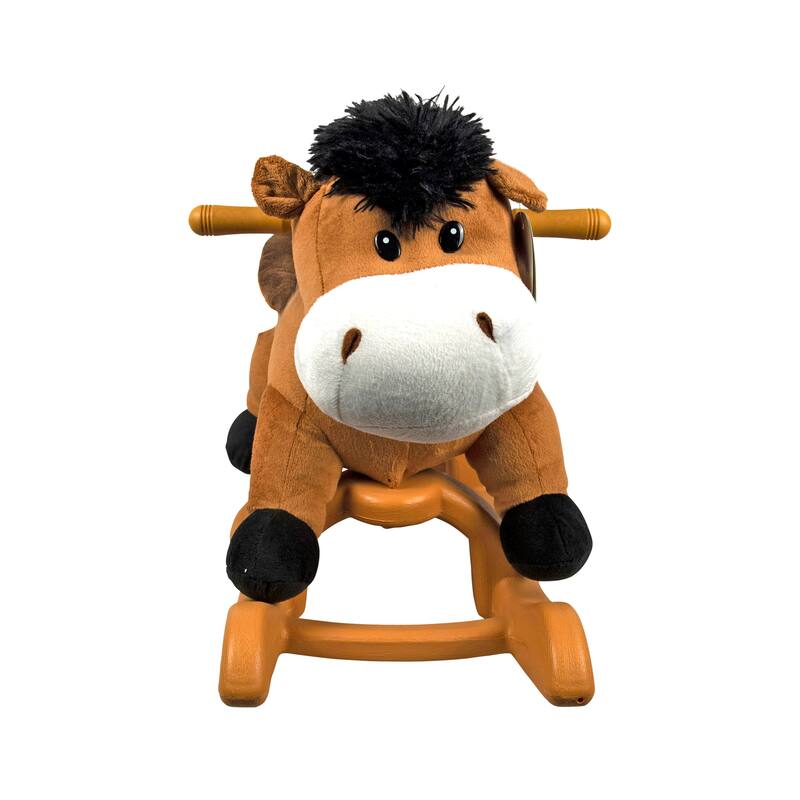 Ponyland 24-inch Brown Rocking Horse with Sound