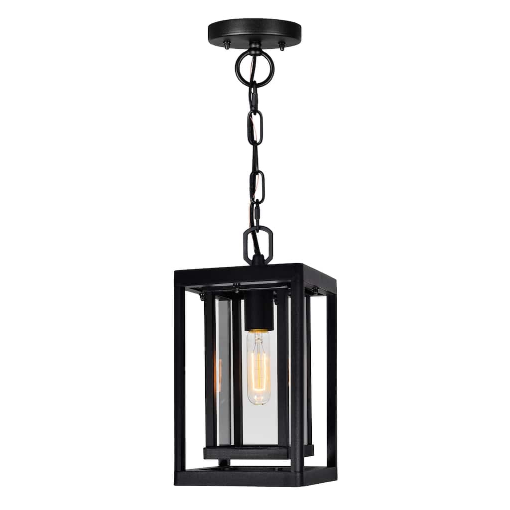 Mulvane 1 Light Black Outdoor Pendant