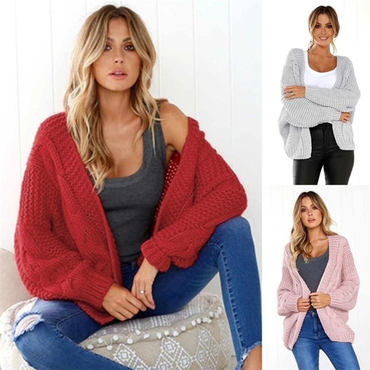 bat sleeve cardigan