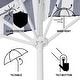 preview thumbnail 131 of 132, 9ft Half Market Umbrella, Scalloped, Crank, Tilt, UV, by JONATHAN Y