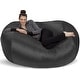 preview thumbnail 46 of 92, 6-foot Bean Bag Lounger Large Memory Foam Bag Chair Lounger Charcoal