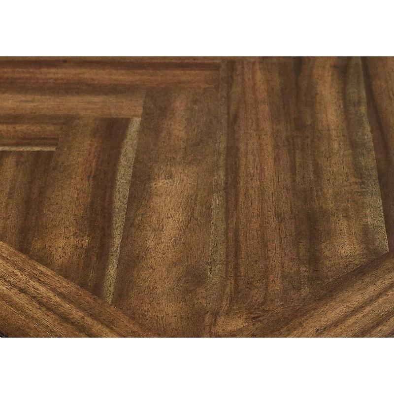 Traditional Wood L-Desk & Return, Writing Table & Return, Office Desk & Return, Corner Desk & Return, Brown