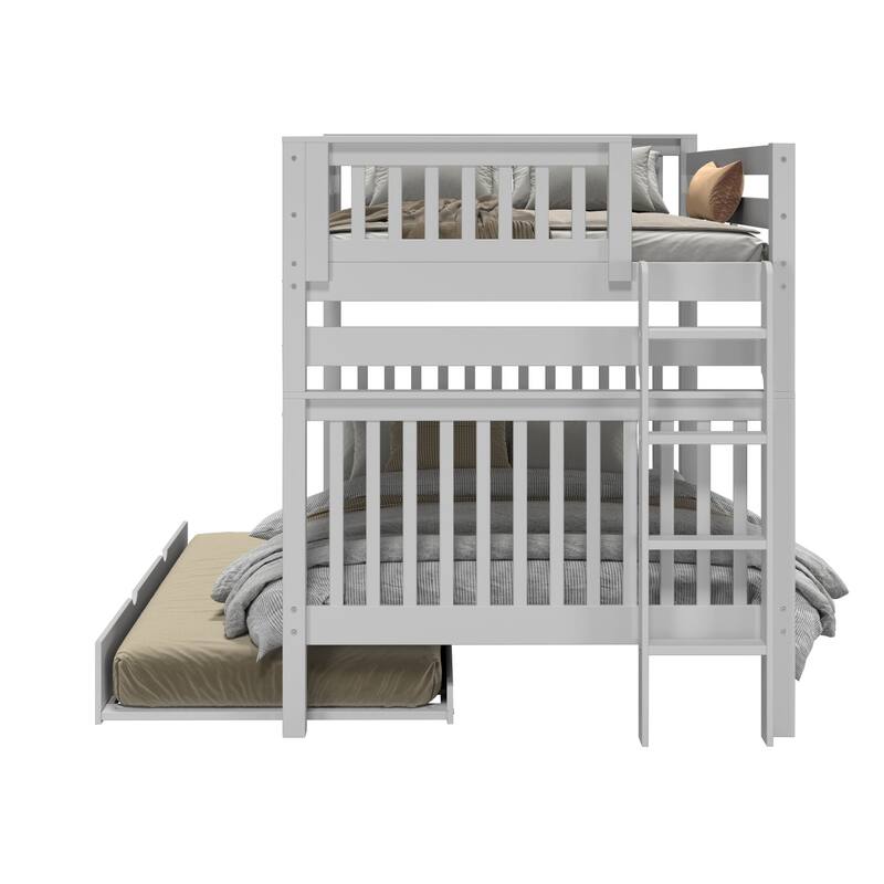 Taylor & Olive Trillium Full over Full Bunk Bed, Twin Trundle