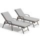 Option Chair-Brown&Cushion-LightGrey