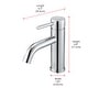preview thumbnail 4 of 9, Elegant Lighting FAV-1006 Victor 1.5 GPM Single Hole Bathroom Faucet