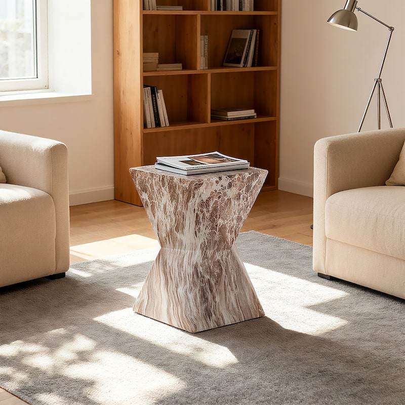 Modern Small Irregular Shape Side Table for Indoor and Outdoor Use