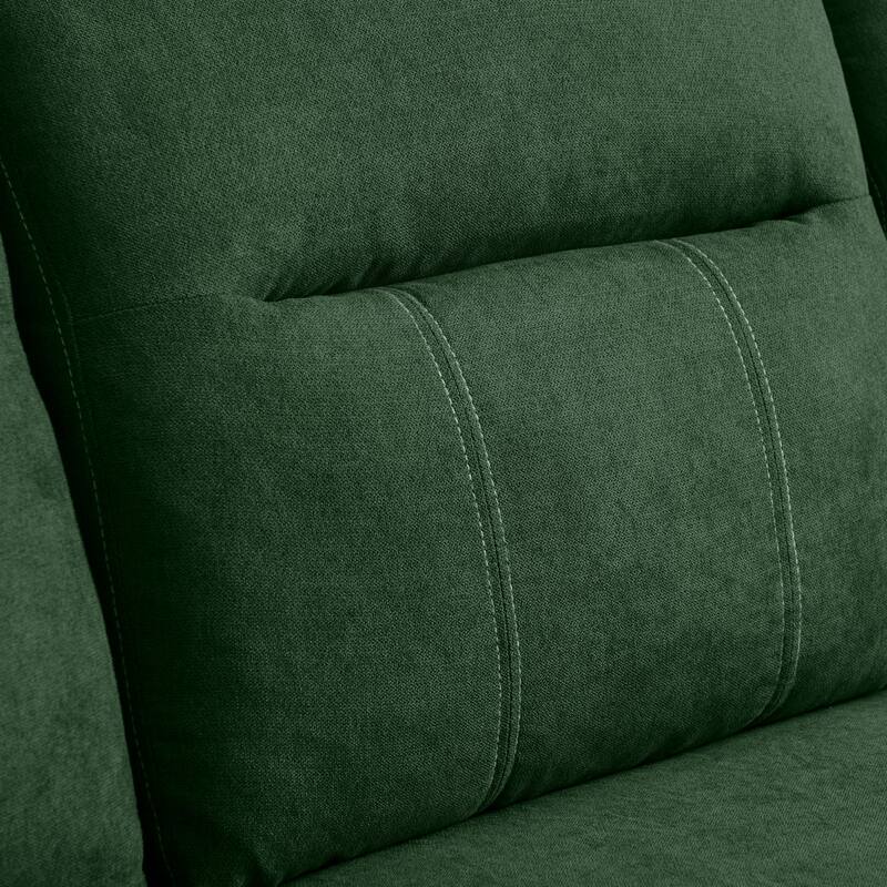 4 Seater L Shaped Reversible Sectional Sofa with Storage Ottoman
