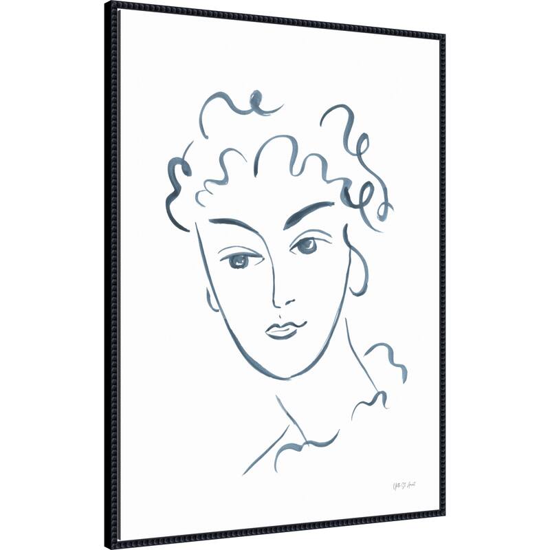 Whimsy Portrait No. 2 by Yvette St. Amant Framed Canvas Wall Art Print
