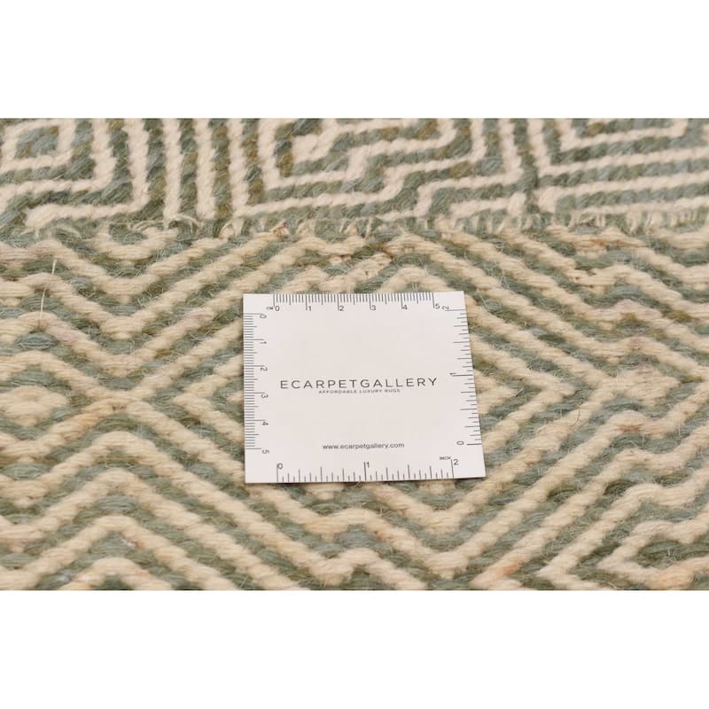 Nevada Teal Kilim 5'1" x 7'10" - 5'1 x 7'10