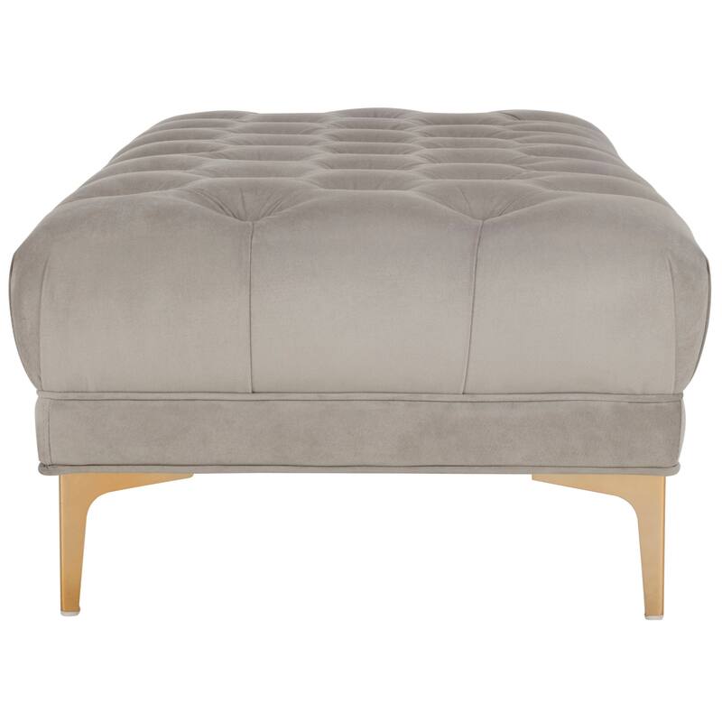 SAFAVIEH Rennie Navy/ Brass Tufted Rectangular Bench - 54" x 27" x 16" - 54Wx27Dx16H