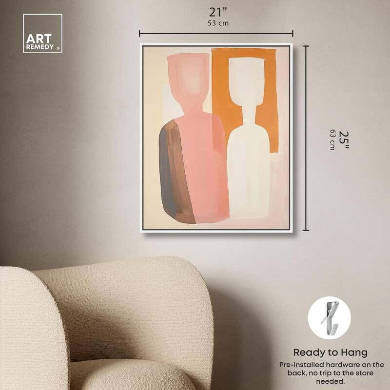 Peach Echoes II Canvas by Art Remedy