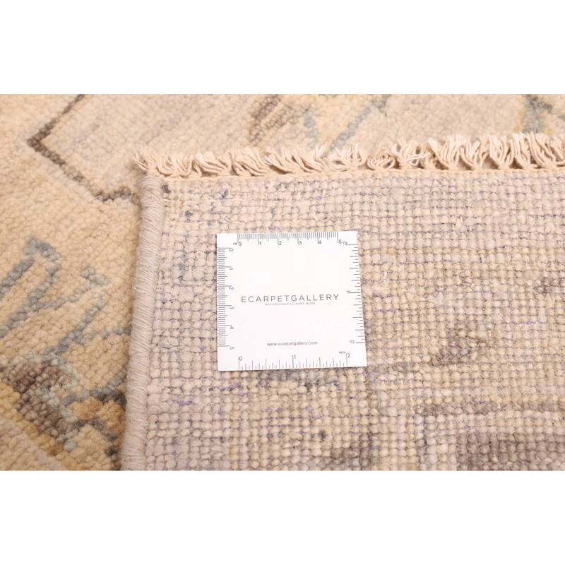 ECARPETGALLERY Hand-knotted Finest Agra Jaipur Light Grey Wool Rug - 8'1 x 11'0