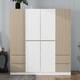 Option White+Natural-with 4 Drawers