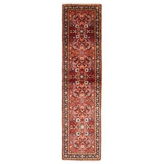 ECARPETGALLERY Hand-knotted Anatolian Red Wool Rug - 2' 8" x 10' 10"