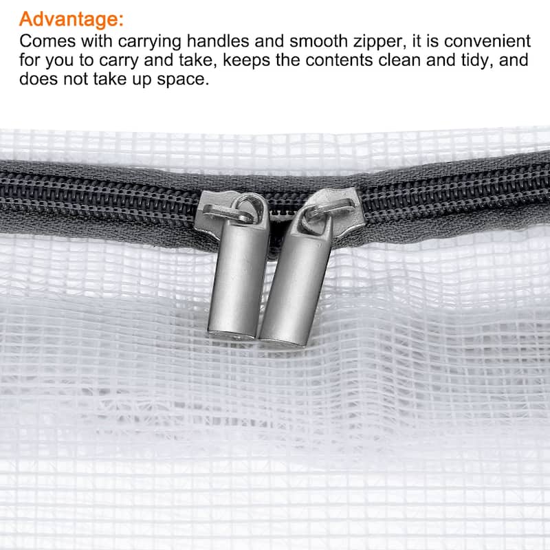 Closet Storage Bags, Large Foldable Clothes Organizer Tote Bag, Gray