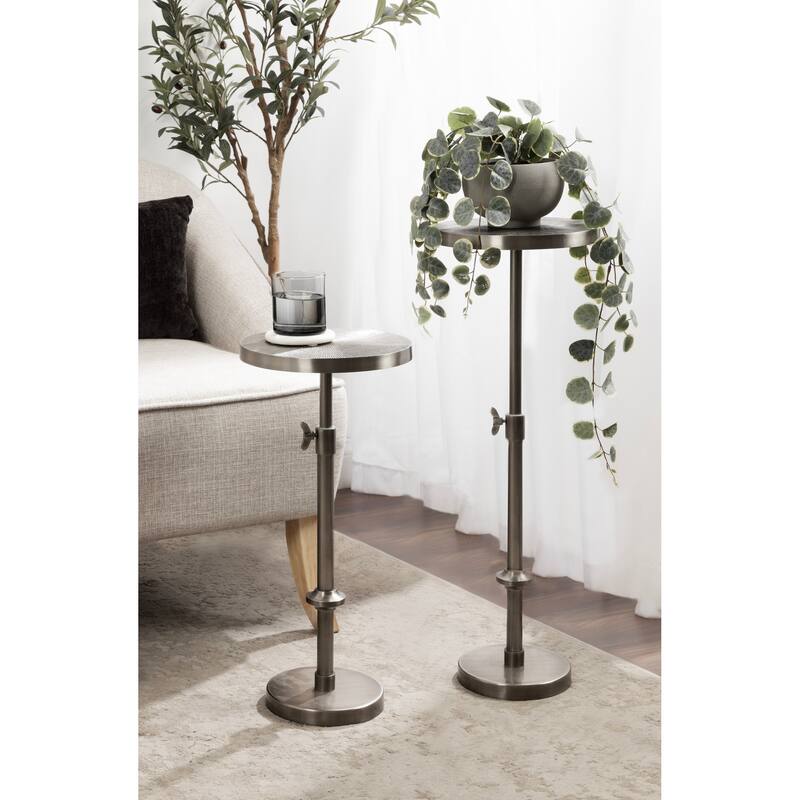 Kate and Laurel Engles Metal Table and Plant Stand
