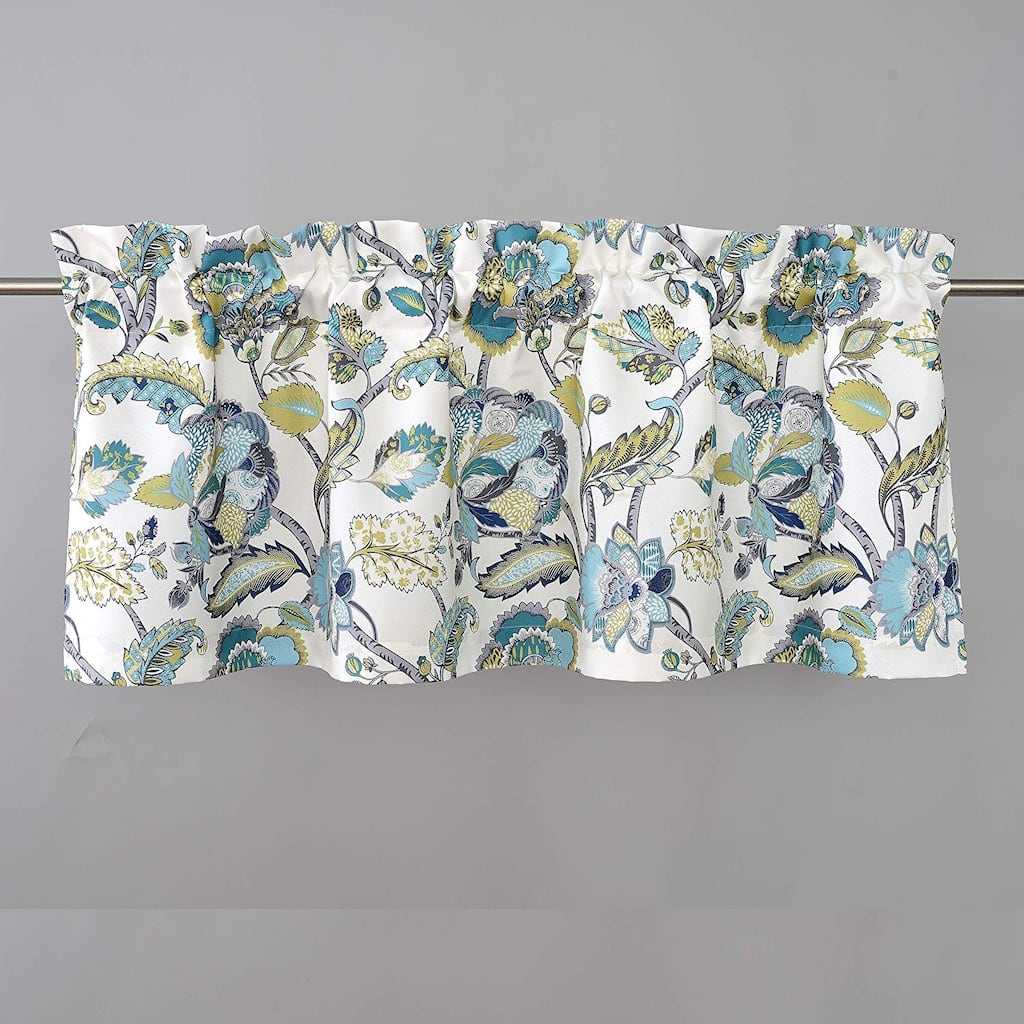 DriftAway Layla Classic America Style Floral Leaves Room Darkening Window Curtain Valance Rod Pocket