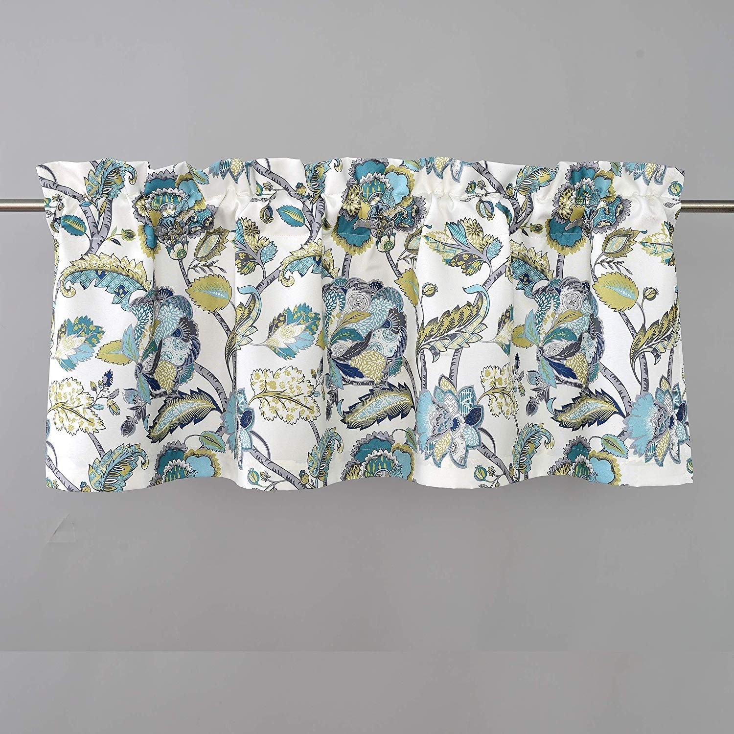 DriftAway Layla Classic America Style Floral Leaves Room Darkening Window Curtain Valance Rod Pocket