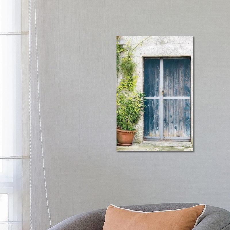iCanvas "Blue Door On A Sassi House In Matera." by Julie Eggers Canvas Print - 26x18x1.5