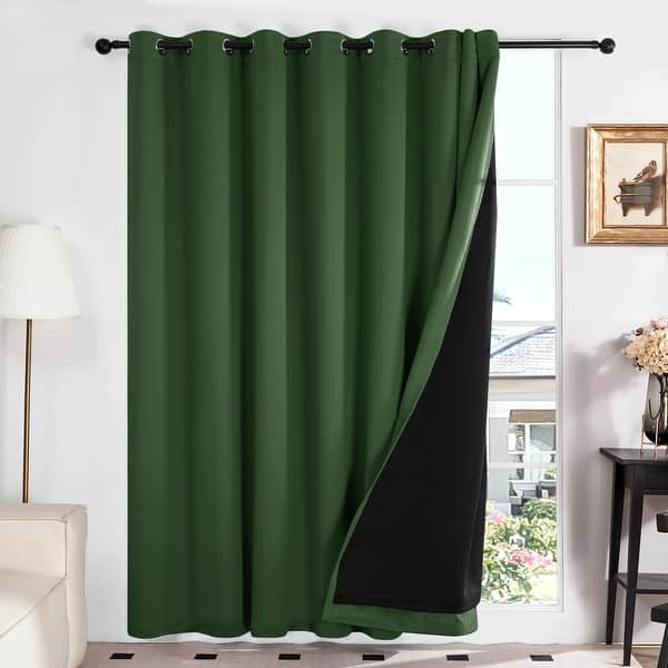 100% Blackout Curtain – 1 Panel, Various Sizes & Colours, Polyester With Coating