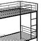 preview thumbnail 10 of 10, Twin Over Twin Metal Bunk Bed with Storage Shelf and Guardrails for Space-Saving and Versatile Bedroom Solutions