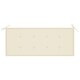 preview thumbnail 6 of 7, vidaXL Patio Bench with Cushion 47.2" Solid Acacia Wood - 47.2" x 23.6" x 35"