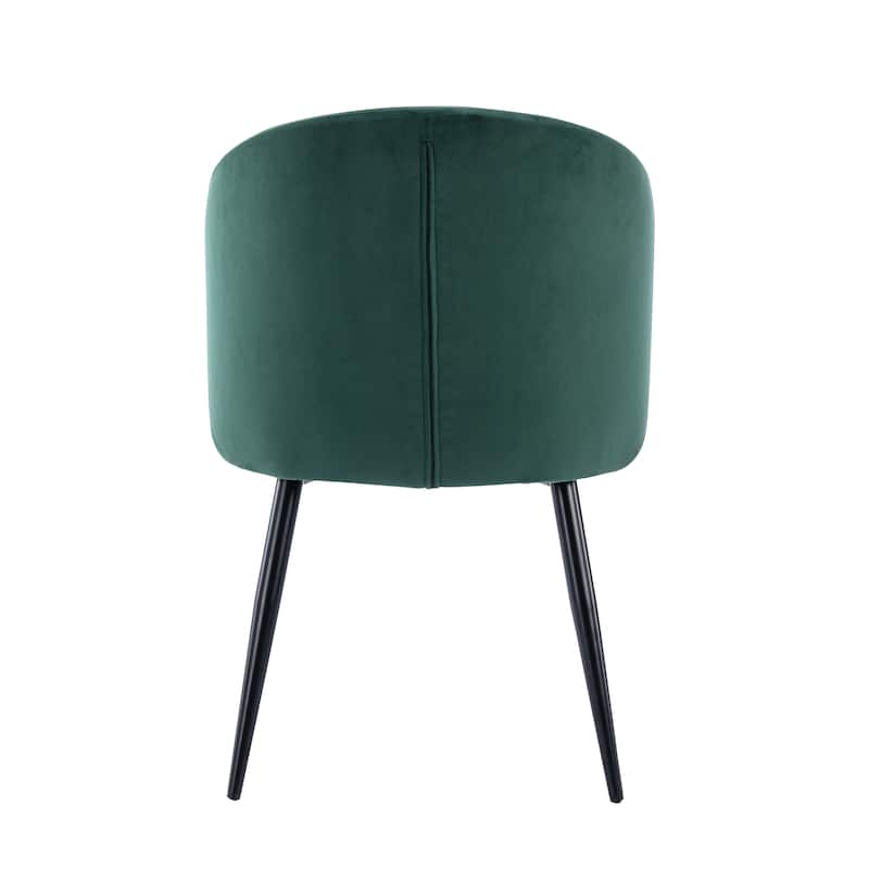 Porthos Home Abel Dining Chairs Armchairs Set of 2, Velvet, Steel Legs