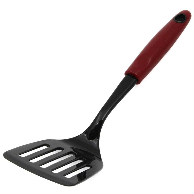 Chef Craft 12.5" Select Nylon Slotted Turner Spatula - Red - 3 Pack