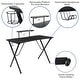 preview thumbnail 2 of 8, Gaming Desk & Chair Set with Cup Holder, Headphone Hook, and Monitor Stand