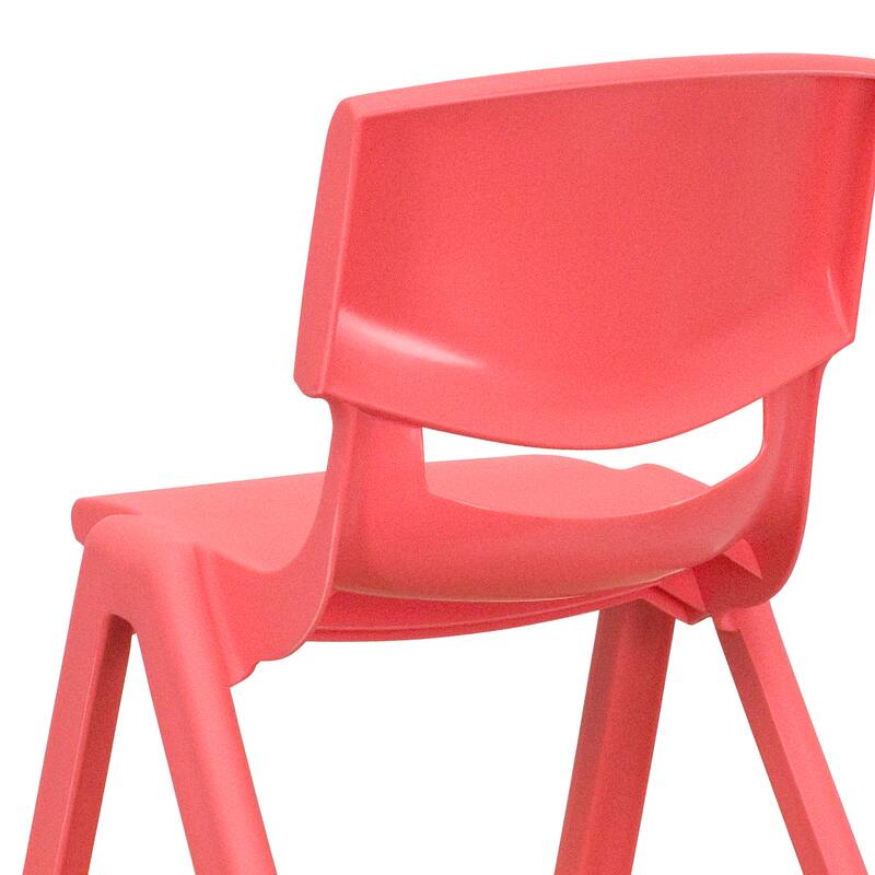 2 Pack Plastic Stackable School Chair with 12"H Seat, Preschool Seating