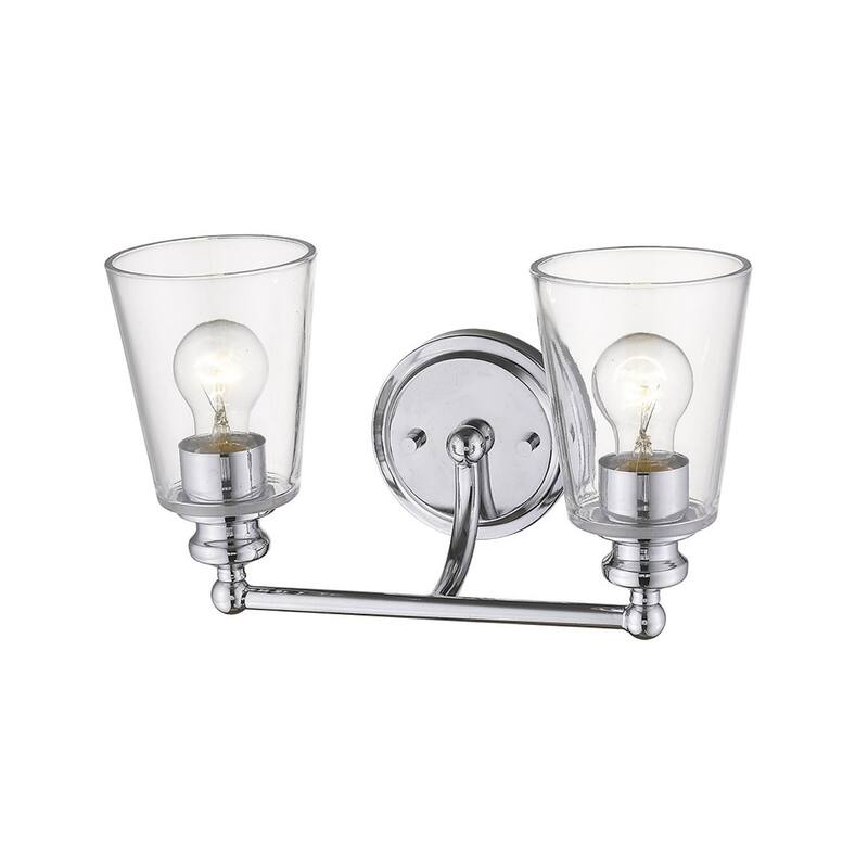 Modern Clear Glass Shade Wall Sconce with Swing Arm for Home Lighting
