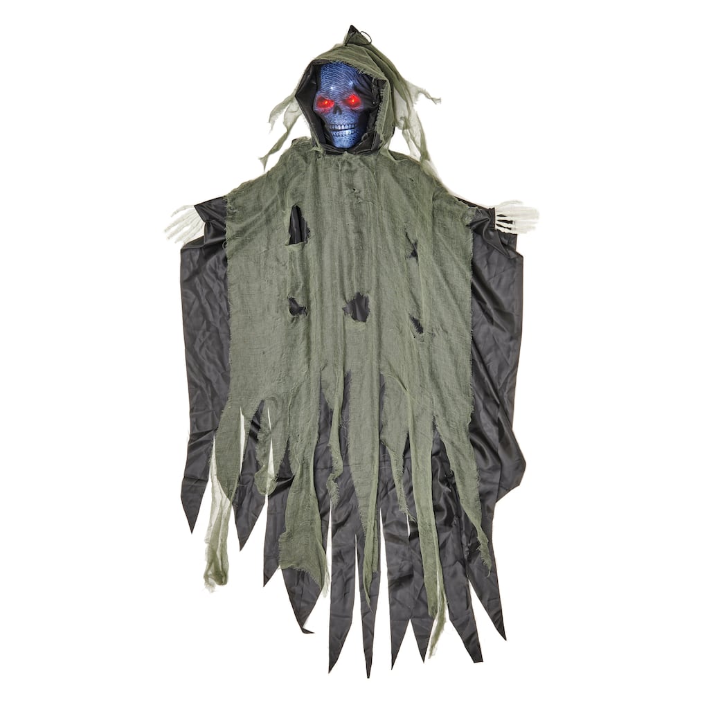 72" Hanging Light Up Reaper w/ Covered Face