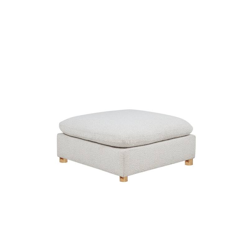 Best Quality Furniture 4-Piece Sectional Boucle Fabric