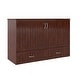 preview thumbnail 71 of 115, AFI Southampton Murphy Bed Chest with Built-In Charging Station