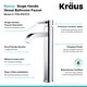 preview thumbnail 32 of 32, Kraus 3-in-1 Set White Rectangle Ceramic Sink, Ramus Faucet w/Drain