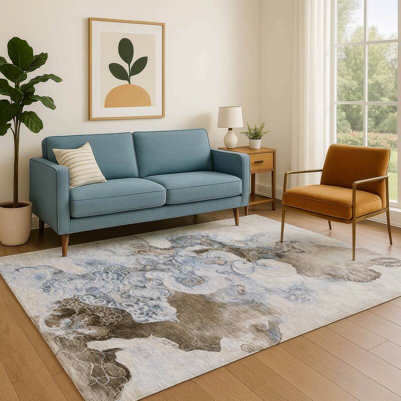 Premium Washable Super Soft Abstract Chic Mayfield Rug