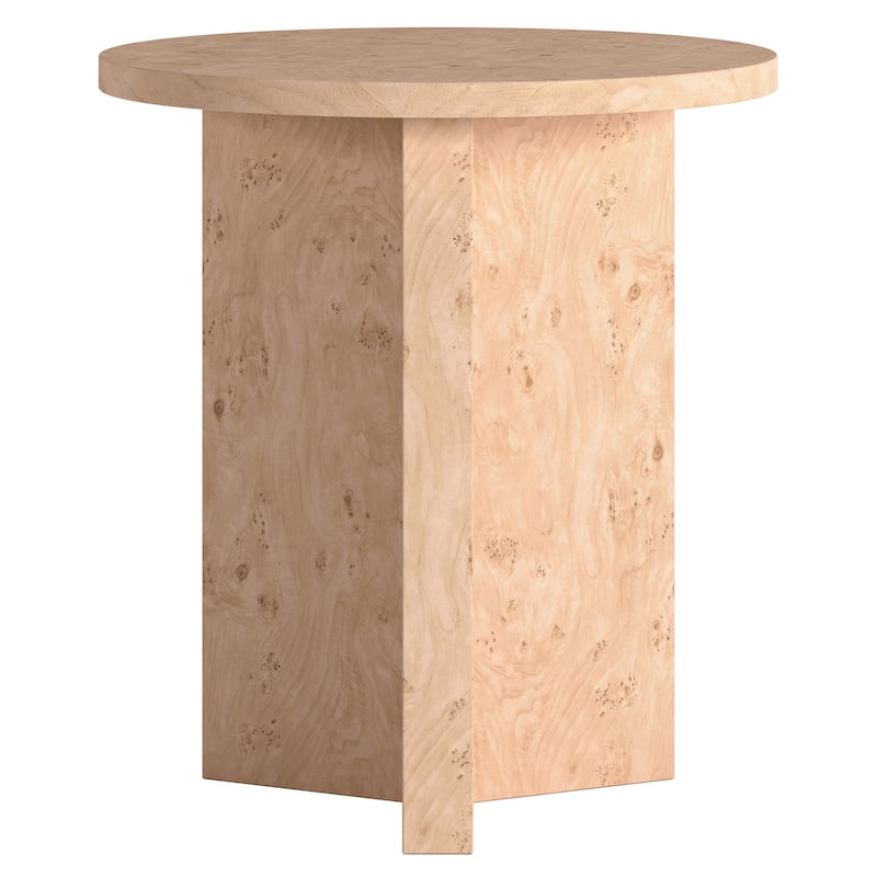 Anders 20" Wide Burled Side Table - 20" Wide