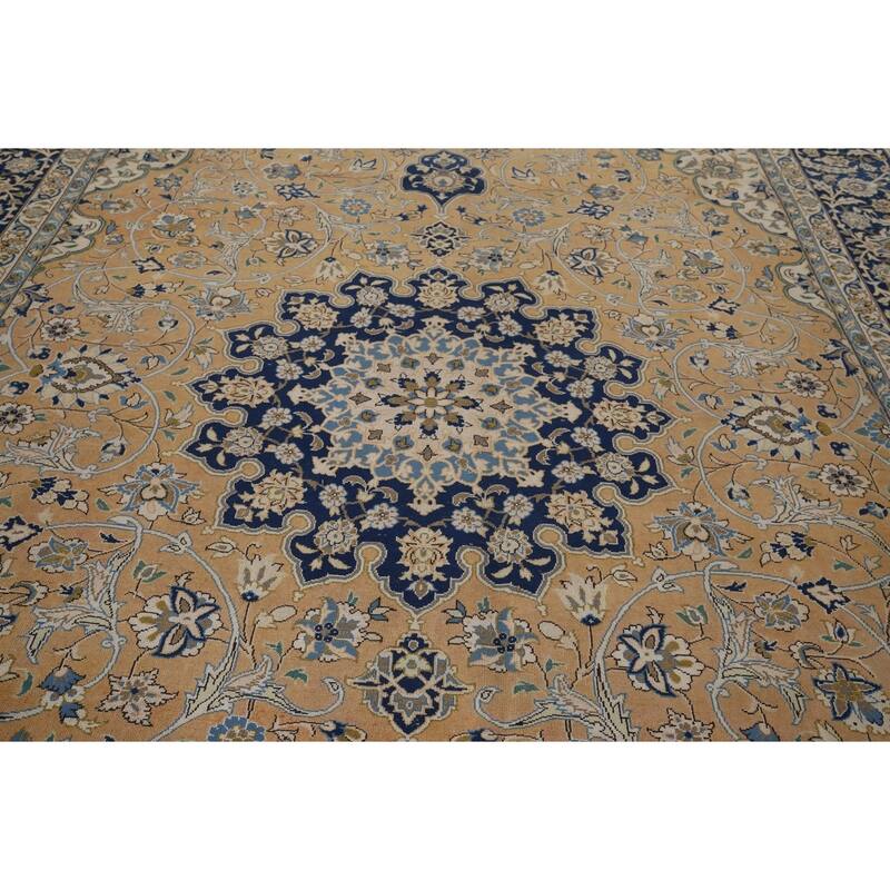 Large Najafabad Persian Vintage Area Rug Hand-Knotted Wool Carpet - 11'7" x 17'4"