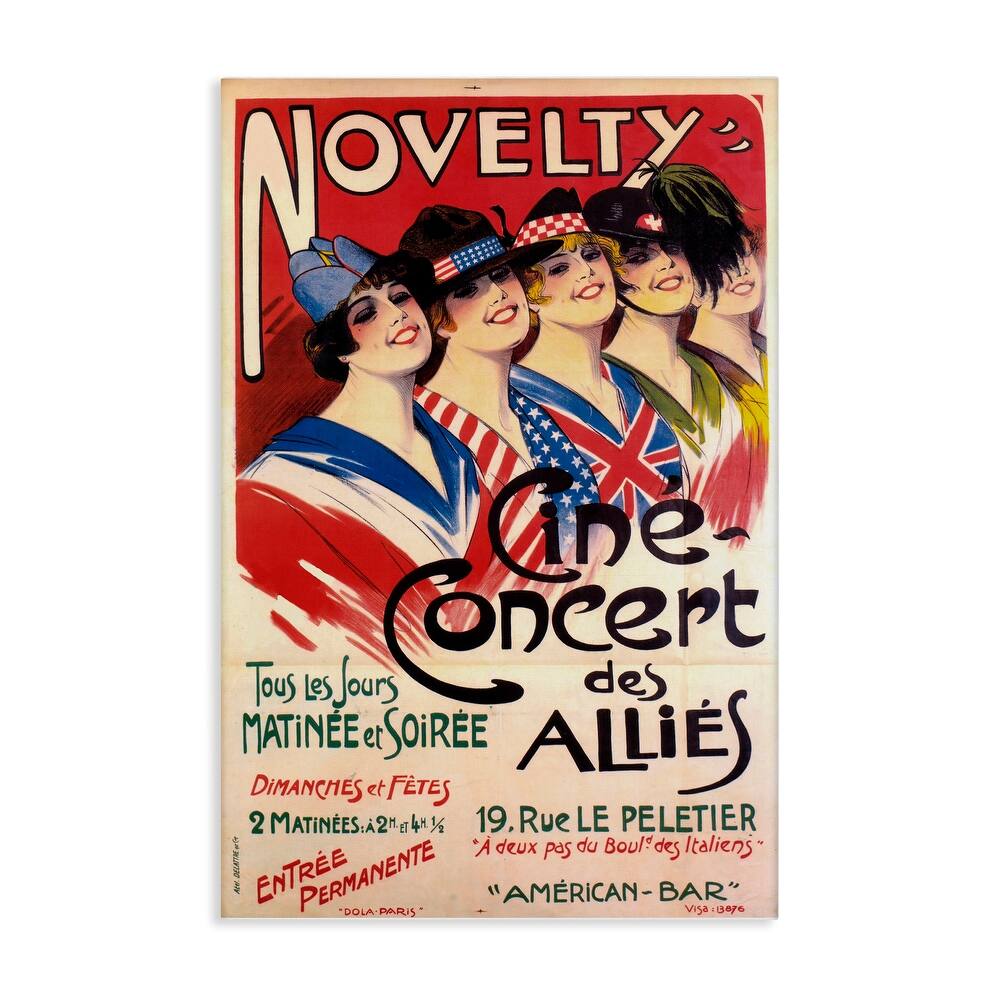 Stupell Vintage Novelty Concert Canvas Wall Art Design By Marcus Jules