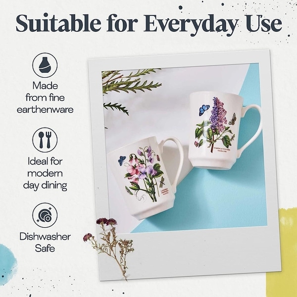 Portmeirion Botanic Garden 30-Piece Dinnerware Set - White and