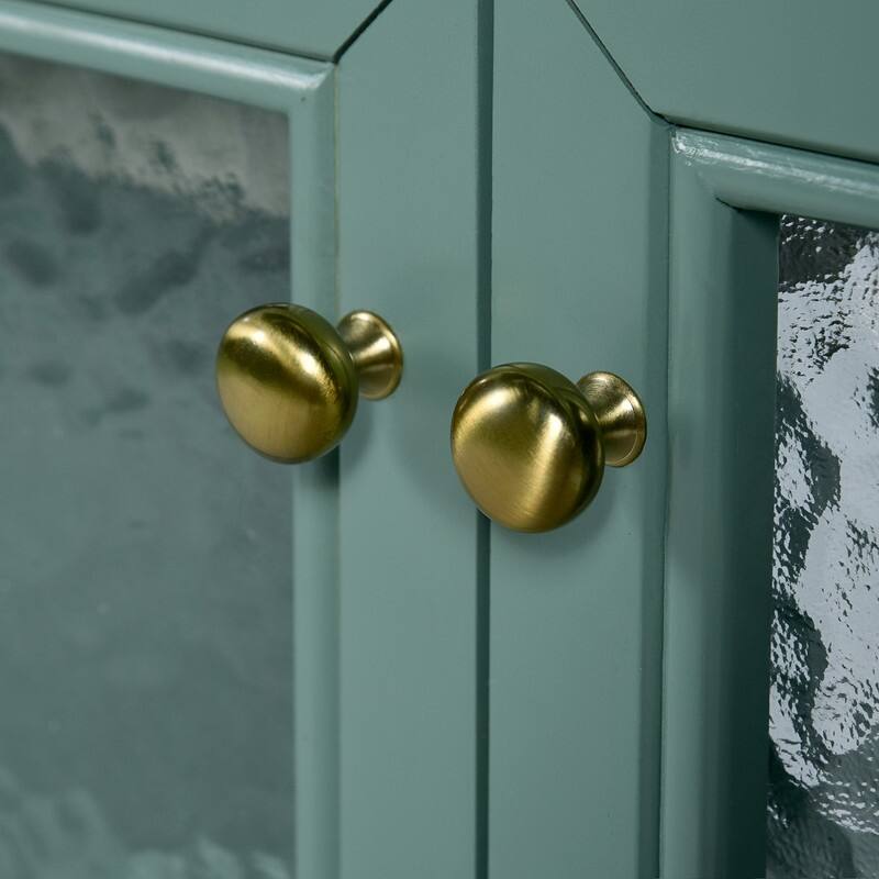 Bathroom Vanity with 36-inch Sink, Wood Modern Bathroom Storage Cabinet with 3 Drawers & 2 Soft Close Glass Doors