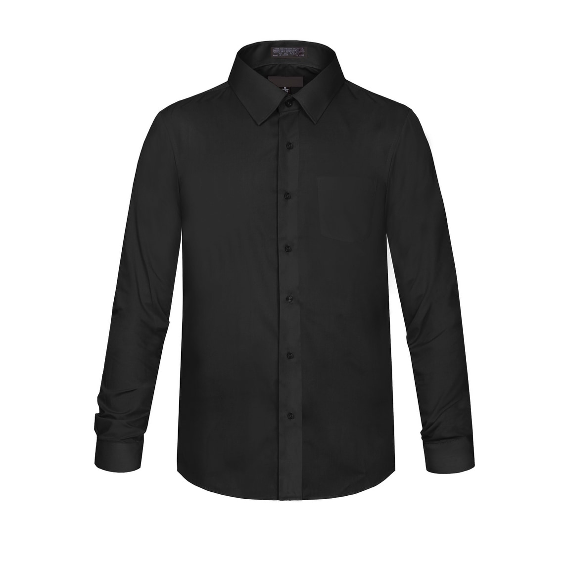 boys black and white dress shirt