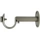 preview thumbnail 8 of 12, Adjustable Solid Zinc Curtain Rod Bracket Wall Holder, Fits 1-inch Diameter Rod Pewter